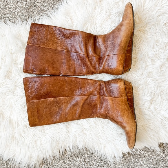 Steve Madden |  "Intyce" Cognac Leather Boots - Picture 6 of 13